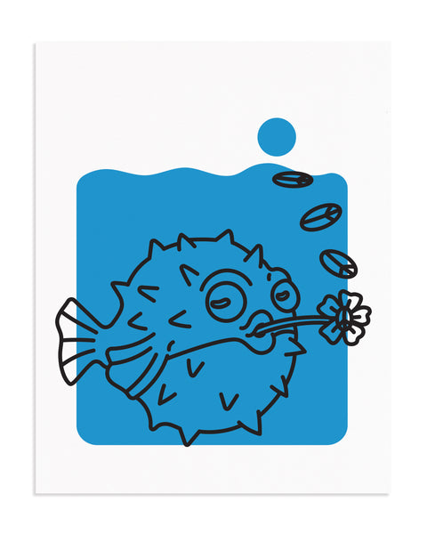 Puffer Fish Print