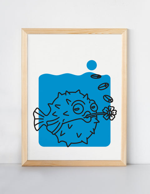 Puffer Fish Print