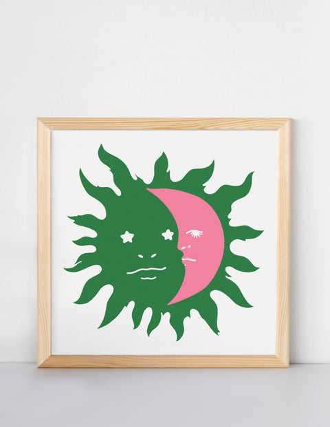 Sun and Moon Print