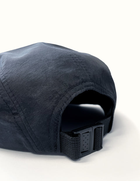 Unstructured Black Nylon RARO Camper Hat